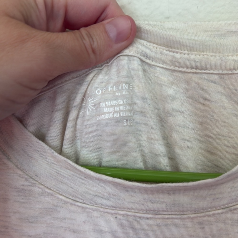 Aerie  offline Crop Drawstring Open Back Thumbs Up - Picture 7 of 8
